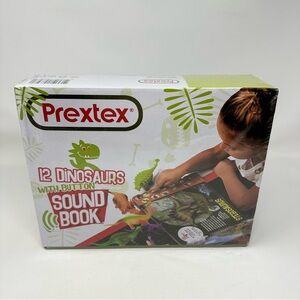 Pretex Sound Book with Button and 12 Dinosaurs Figures Educational Toy Sealed